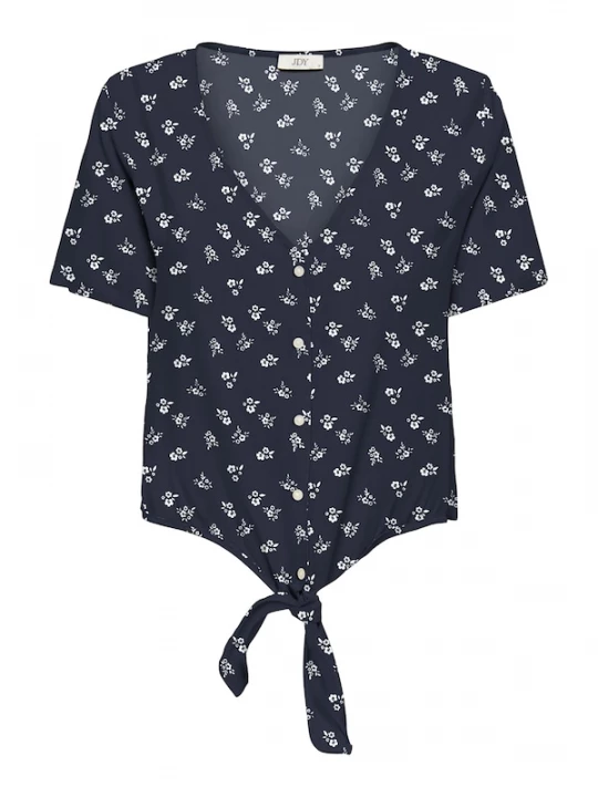 Foto van product JDY Blouse 'JDYSEZEN' donkerblauw / wit