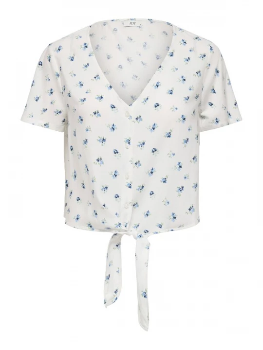 Foto van product JDY Blouse 'JDYSEZEN' lichtblauw / donkerblauw / wit