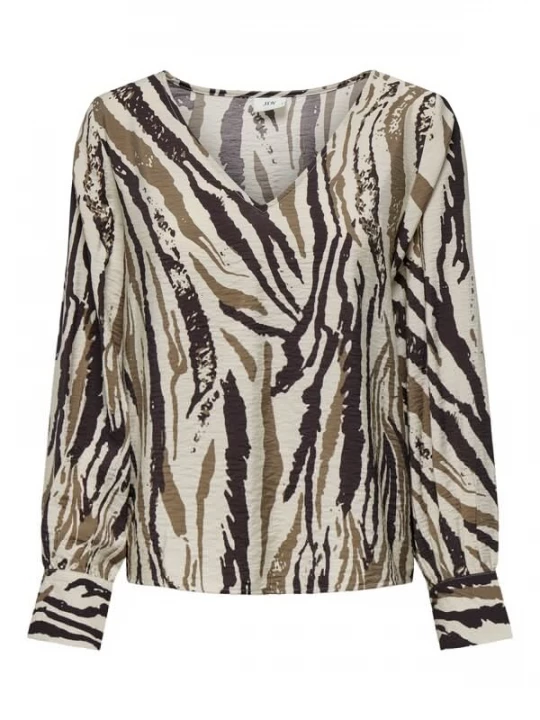 Foto van product JDY Blouse 'JDYTroya' beige / bruin / zwart