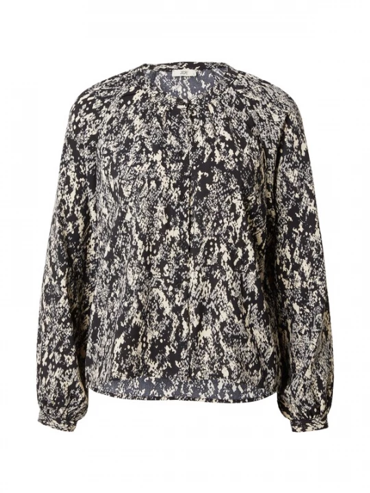 Foto van product JDY Blouse 'SASHA' beige / zwart