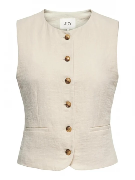 Foto van product JDY Bodywarmer 'JDYCARA S / L WAISTCOAT' beige