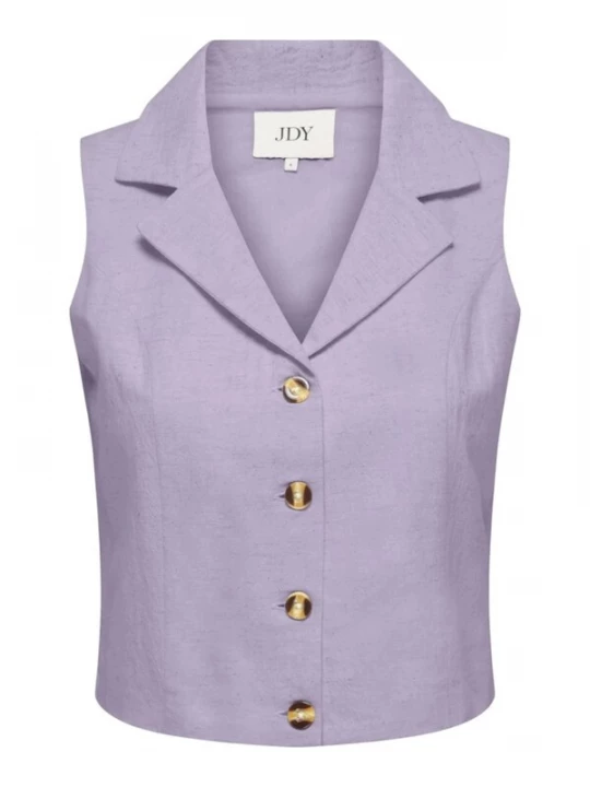 Foto van product JDY Bodywarmer 'JDYMILAN LINEN WAISTCOAT' lavendel