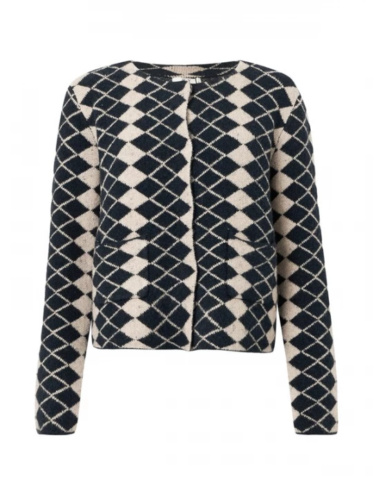 Foto van product JDY Gebreid vest 'JDYJESSICA' nachtblauw / natuurwit
