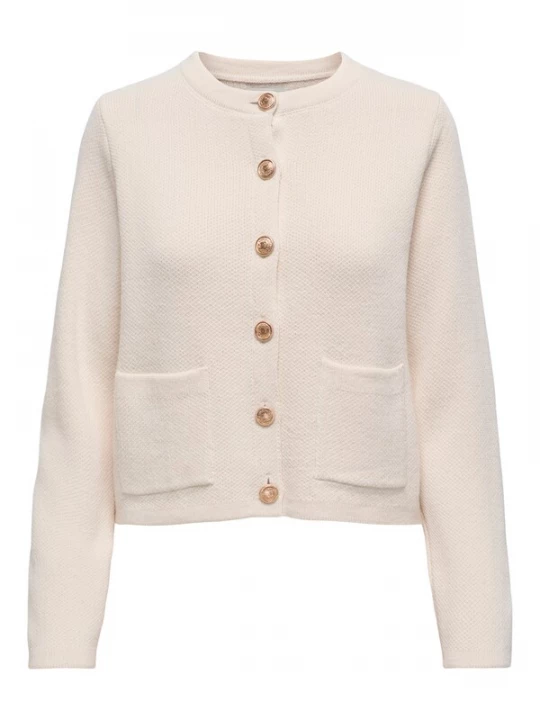 Foto van product JDY Gebreid vest 'Kim' lichtbeige