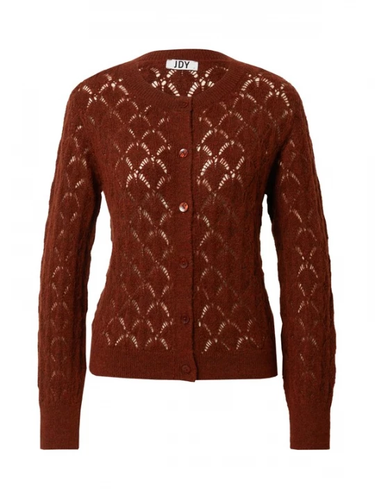 Foto van product JDY Gebreid vest 'LETTY' roestbruin