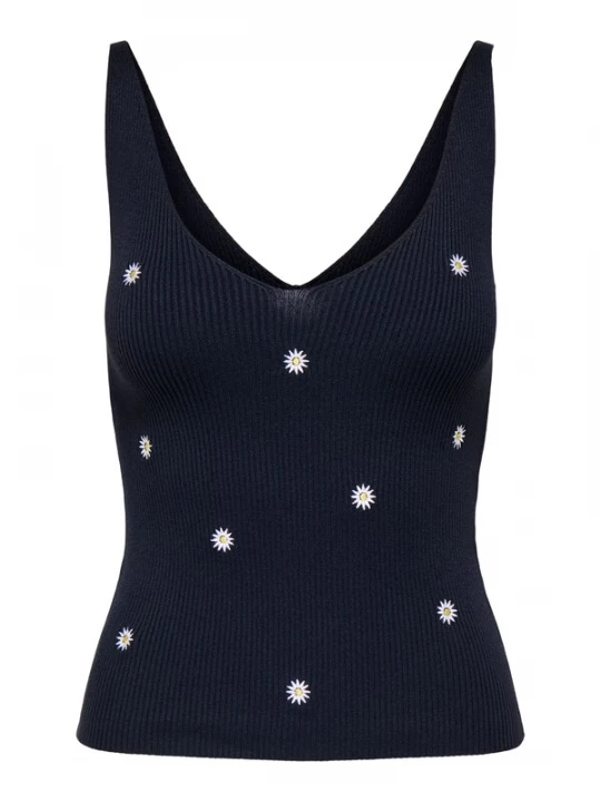 Foto van product JDY Gebreide top 'JDYNANNA' marine / geel / wit