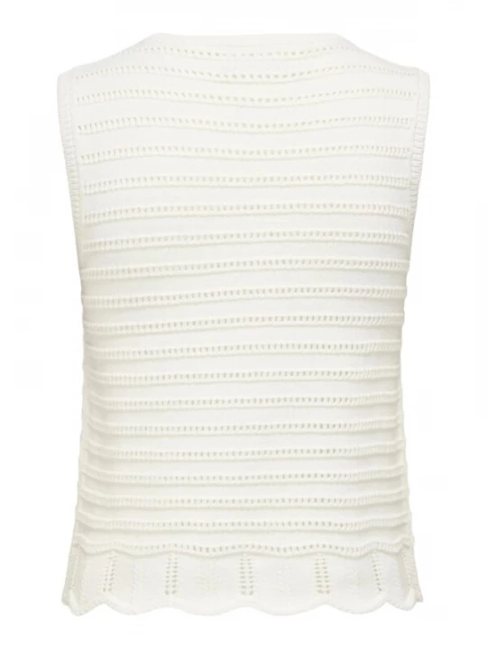 Foto van product JDY Gebreide top 'JDYTANJA / L O-NECK TOP' wit