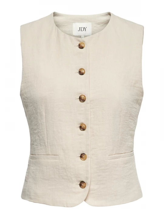 Foto van product JDY Gilet 'JDYCara' lichtbeige