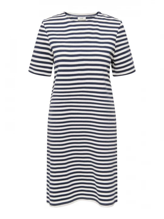 Foto van product JDY Jurk 'JDYISA' navy / wit