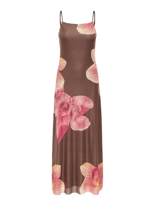 Foto van product JDY Jurk 'JDYLEA' ombergrijs / rosa / lichtroze / wit