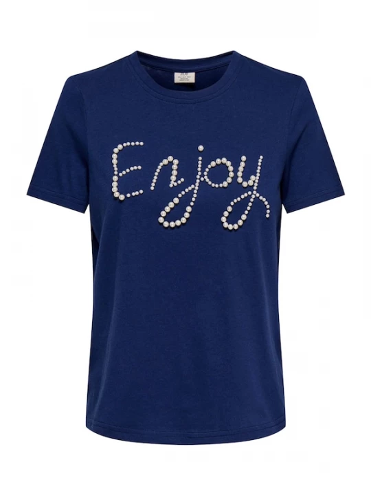 Foto van product JDY Shirt 'JDYASTA' nachtblauw / parelwit