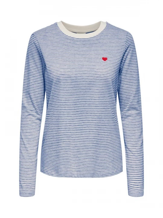 Foto van product JDY Shirt 'JDYPISA' blauw / rood / wit