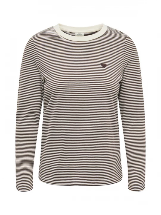 Foto van product JDY Shirt 'JDYPisa' chocoladebruin / offwhite