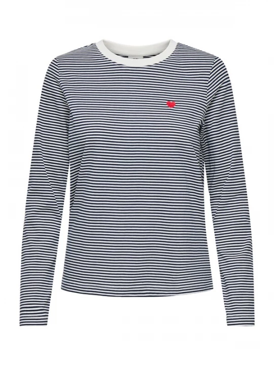 Foto van product JDY Shirt 'JDYPISA' navy / wit