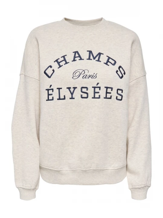 Foto van product JDY Sweatshirt 'JDYMESA' beige gemêleerd / donkerblauw