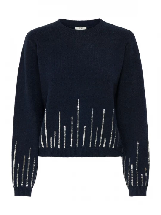 Foto van product JDY Trui donkerblauw / zilver