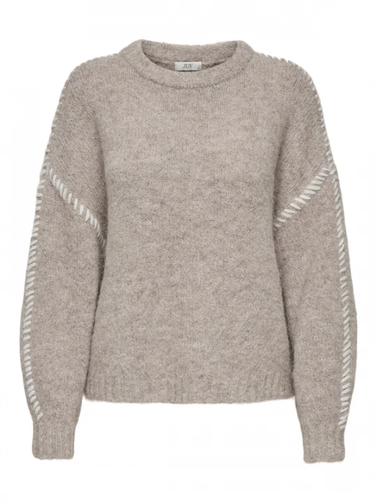 Foto van product JDY Trui 'JDYZoey' taupe / wit
