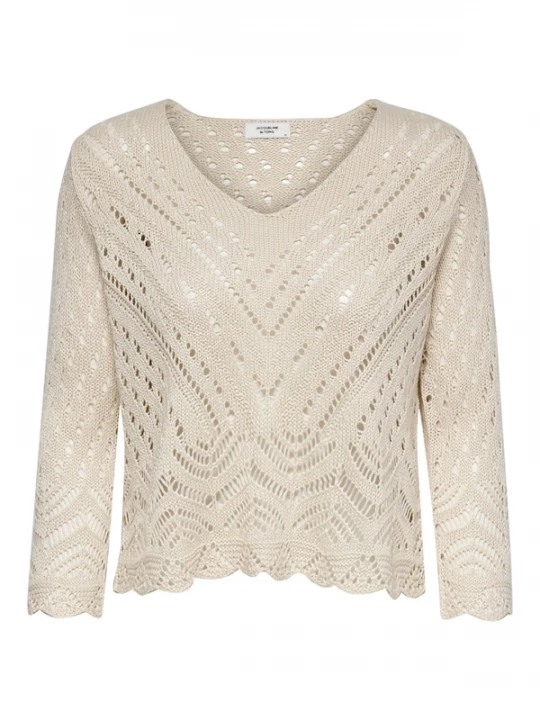 Foto van product JDY Trui 'New Sun' beige / wit