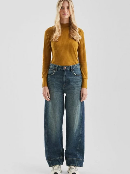 Foto van product Jeans Baggy Ballon / Relaxed Fit / Hoog model / Wijde pijpen QS blauw