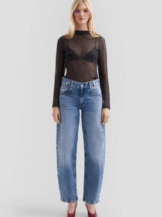 Foto van product Jeans Baggy / Relaxed Fit / Halfhoog / Langbeen QS blauw