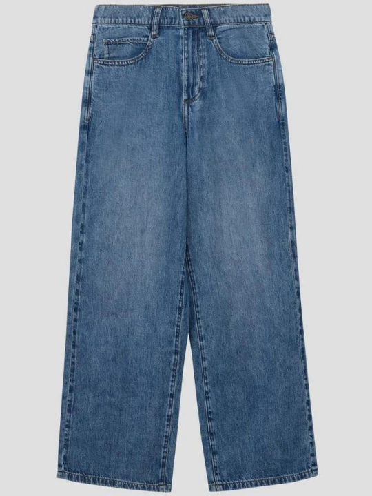 Foto van product Jeans Baggy / Relaxed Fit / Halfhoog / Wijde pijpen s.Oliver blauw