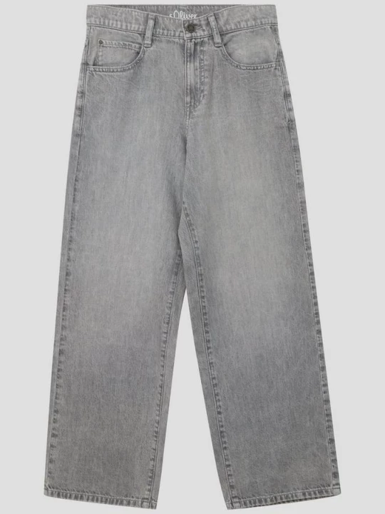 Foto van product Jeans Baggy / Relaxed Fit / Halfhoog / Wijde pijpen s.Oliver grijs
