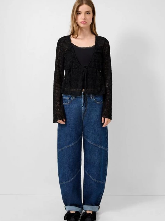 Foto van product Jeans Barrel / Relaxed Fit / High Rise / Wijde Benen QS blauw