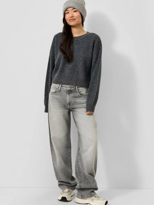 Foto van product Jeans Barrel / Relaxed Fit / Mid Rise / Barrel Leg QS grijs