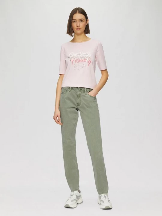 Foto van product Jeans Betsy / slim fit / mid rise / slim leg / garment dye s.Oliver olijfgroen