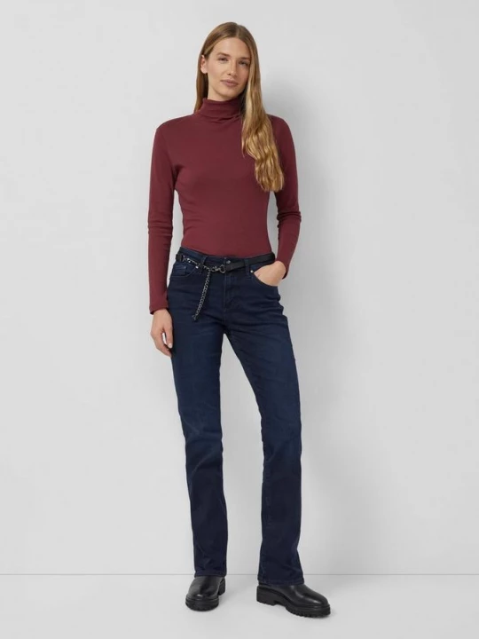 Foto van product Jeans Beverly / Slim Fit / Mid Rise / Slim Bootcut / met riem s.Oliver blauw