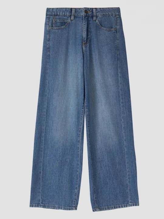 Foto van product Jeans Biggy / Regular Fit / Halfhoog / Wijde pijpen s.Oliver blauw