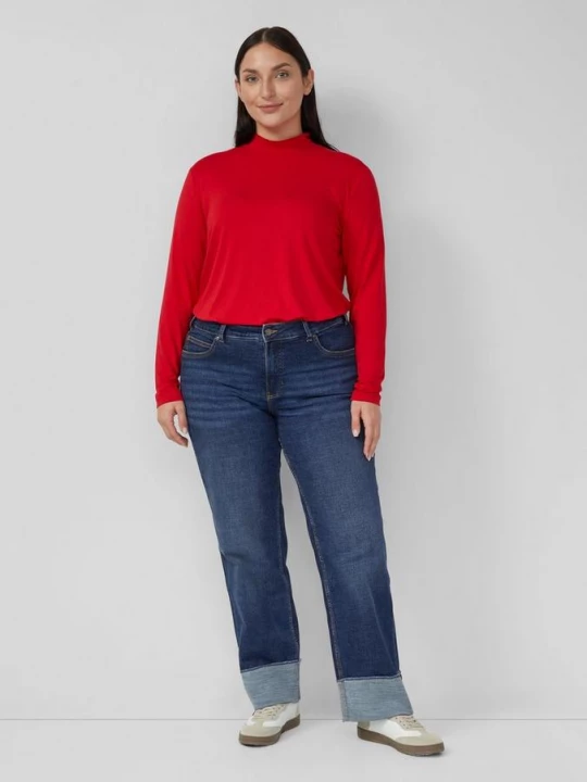 Foto van product Jeans broek / Mid Rise / Straight Leg / Licht elastisch s.Oliver blauw