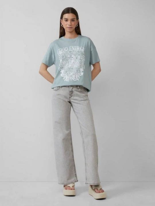 Foto van product Jeans Catie / slim fit / low rise / wide leg QS grijs