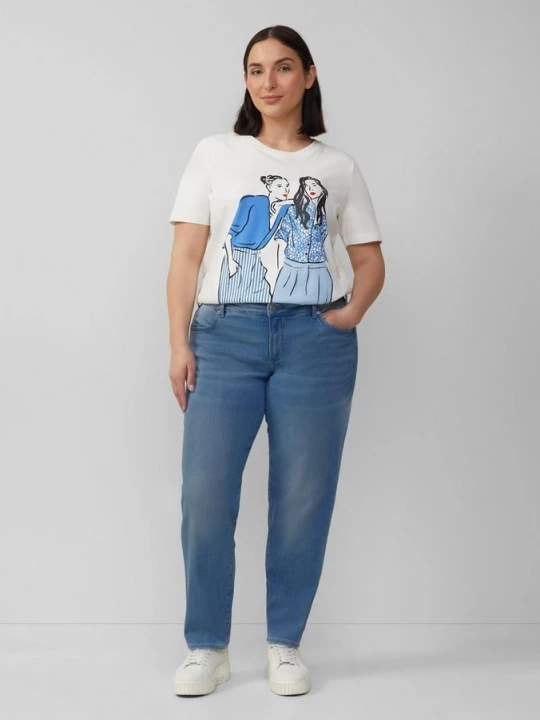Foto van product Jeans / curvy fit / mid rise / slim tapered leg s.Oliver blauw