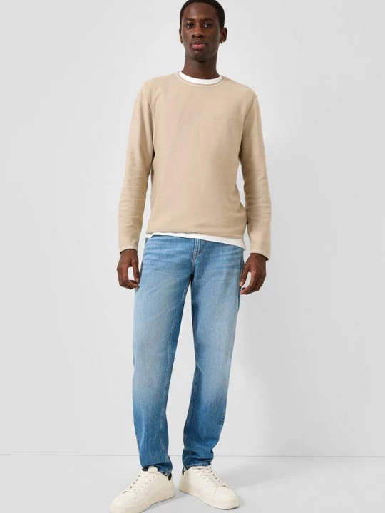 Foto van product Jeans Devon / Relaxed Fit / Halfhoog / Taps toelopende pijpen QS blauw