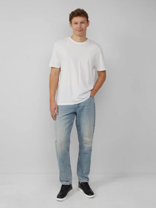 Foto van product Jeans Devon / relaxed fit / mid rise / tapered leg QS blauw
