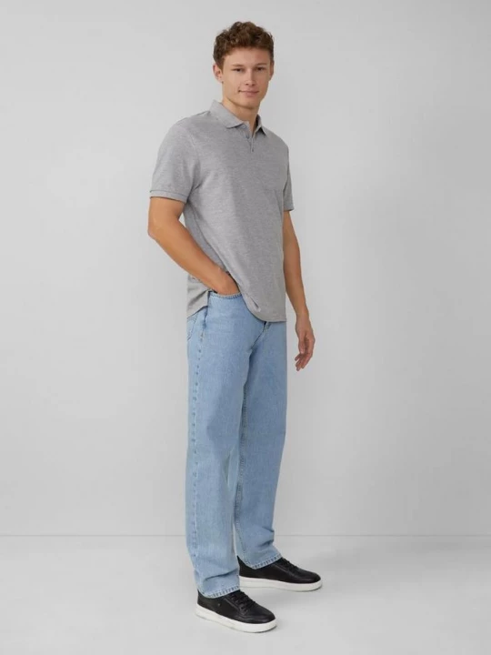 Foto van product Jeans / loose fit / straight leg / mid rise QS blauw