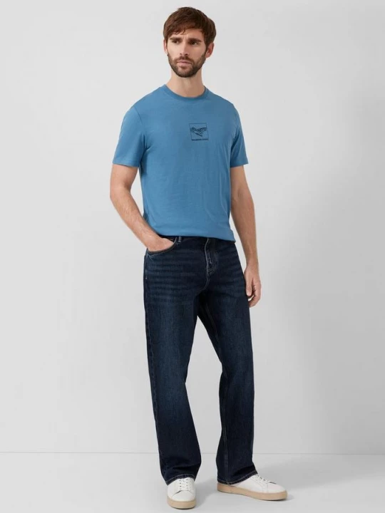 Foto van product Jeans / Los model / Halfhoog / Wijde pijpen s.Oliver blauw