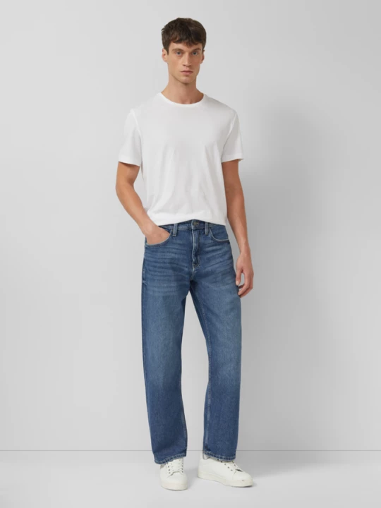Foto van product Jeans / Los model / Halfhoog / Wijde pijpen s.Oliver blauw