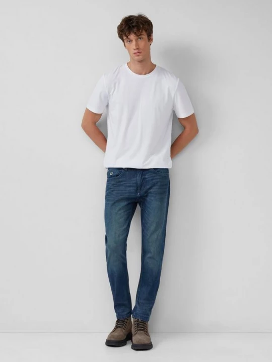 Foto van product Jeans Mauro / Regular Fit / Halfhoog / Taps toelopende pijpen s.Oliver blauw