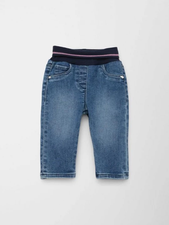 Foto van product Jeans met omgeslagen tailleband s.Oliver blauw