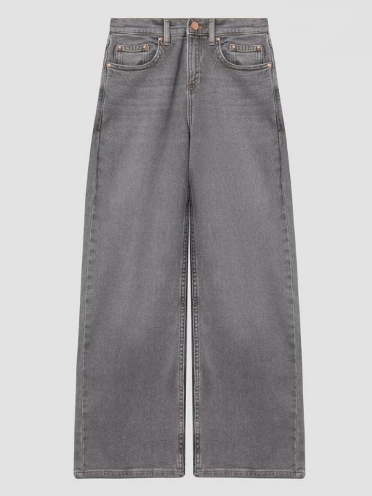 Foto van product Jeans met wijde pijpen / normale pasvorm / middelhoge taille / wijde pijpen s.Oliver grijs
