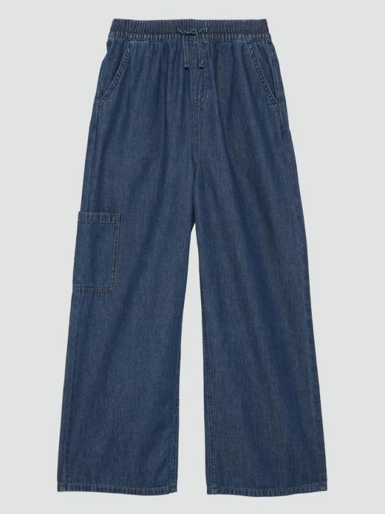 Foto van product Jeans / normale pasvorm / hoog model / wijde pijp s.Oliver blauw