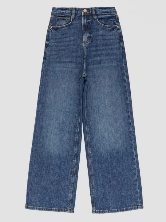 Foto van product Jeans / normale pasvorm / super hoog / wijde pijp s.Oliver blauw