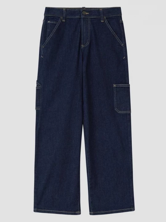 Foto van product Jeans / Ontspannen pasvorm / Halfhoog / Wijde pijpen / Cargo zak s.Oliver blauw
