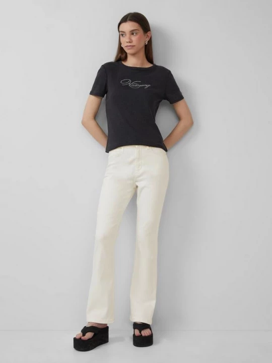Foto van product Jeans Reena / slim fit / high rise / flared leg QS crème