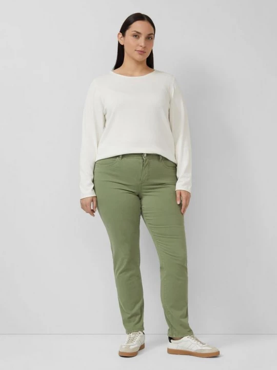 Foto van product Jeans / Regular Fit / Halfhoog / Slanke pijpen s.Oliver olijfgroen
