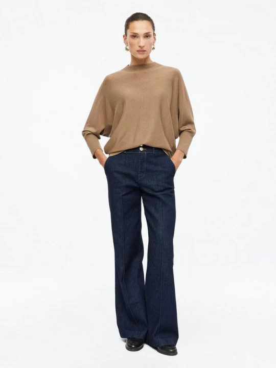 Foto van product Jeans / Regular Fit / Hoge taille / Wijde pijpen / Plooien s.Oliver blauw