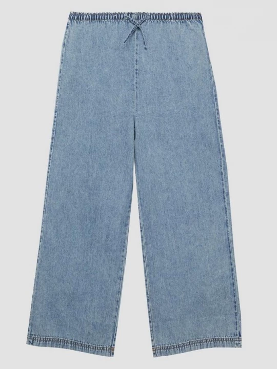 Foto van product Jeans / Regular Fit / Hoog model / Wijde pijpen / Elastische tailleband s.Oliver blauw