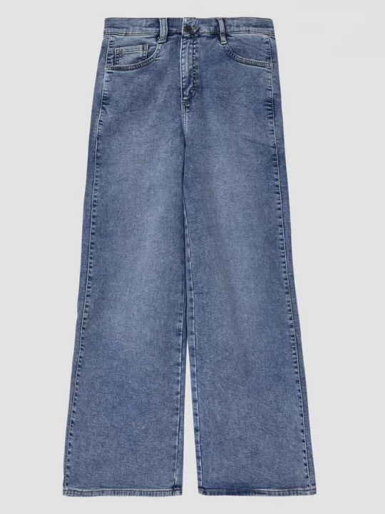 Foto van product Jeans / Regular Fit / Hoog model / Wijde pijpen / Wassen s.Oliver blauw